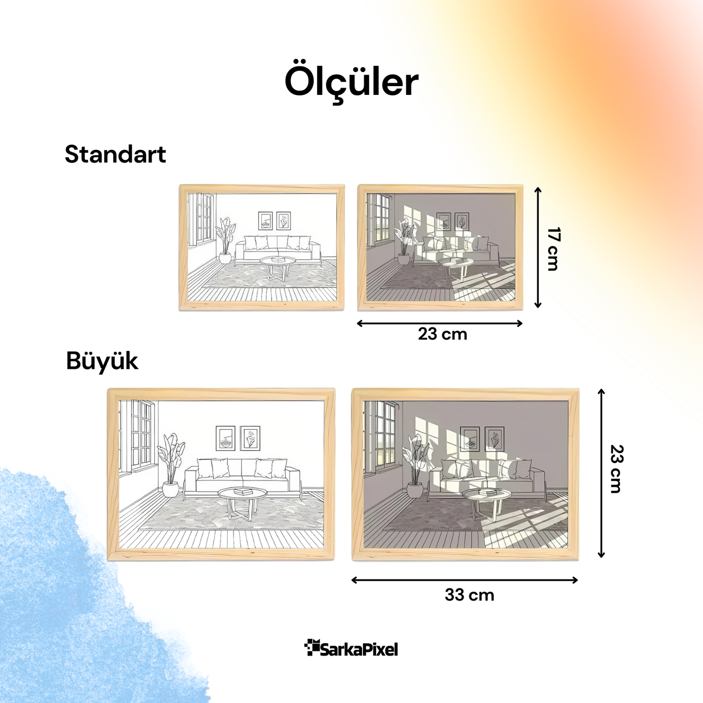 Pixel Led Tablo: İç Tasarım Serisi